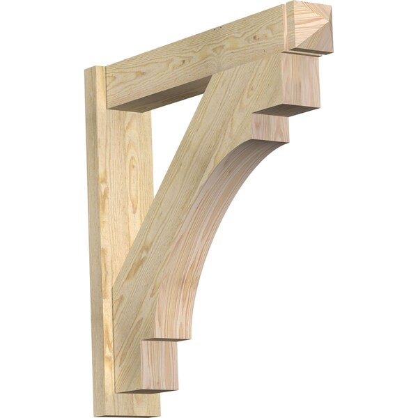 Ekena Millwork Merced Arts & Crafts Rough Sawn Outlooker, Douglas Fir, 6"W x 32"D x 32"H OUT06X32X32MRC03RDF - main